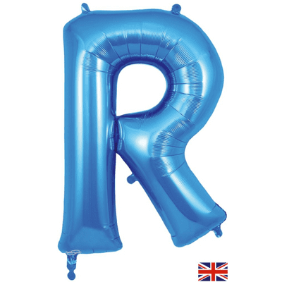 Blue Letter R Balloon - Foil Letter Balloon 1pc (34