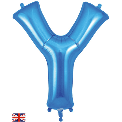 Blue Letter Y Balloon - Foil Letter Balloon 1pc (34