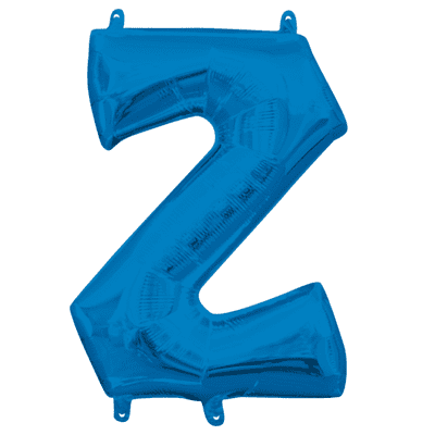 Blue Letter Z Mini-Foil Balloon (16