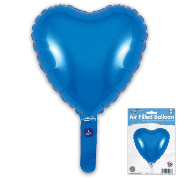 Mini Blue Foil Balloon 5pc (9