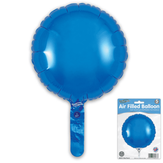 Mini Blue Foil Balloon 5pc (9