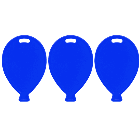 Blue Plastic Balloon Shape Weights | Free Delivery available