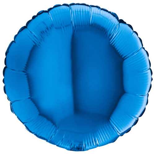 Blue Round Foil Balloon - 18