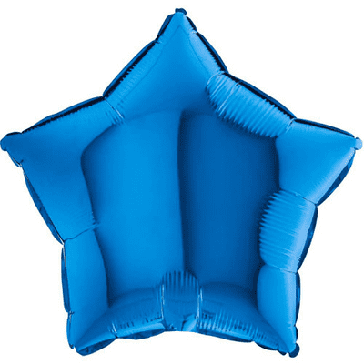 Blue Star Foil Balloon (18