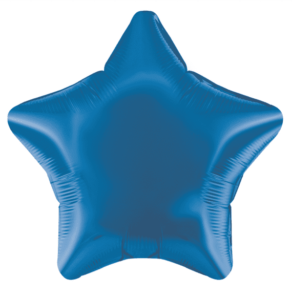 Blue Heart Foil Balloon - 19