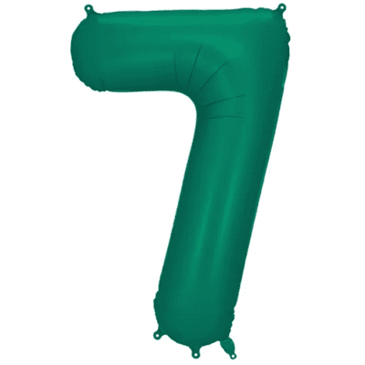 Bottle Green Number 7 Balloon - 34
