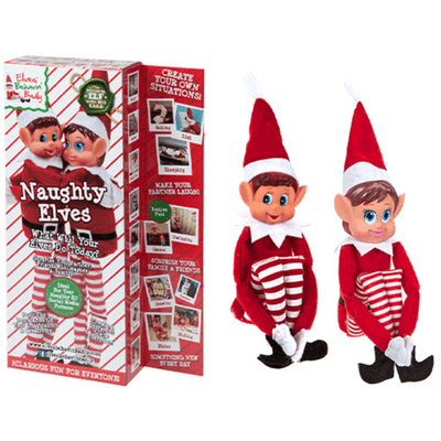 Boy & Girl Elf Figure Duo Pack (12