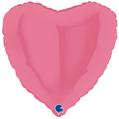 Bubble Gum Heart Foil Balloon (18