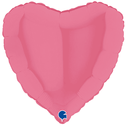 Bubble Gum Heart Foil Balloon - 18