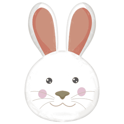 Bunny Head Large Foil Balloon (Amscan) 1pc