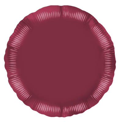 Burgundy Round Foil Balloon (18