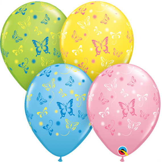 Butterflies  - 11 Inch Balloons 25pcs | Free Delivery