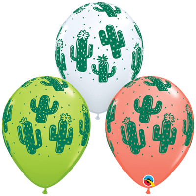 Cactuses Balloons - 11 Inch Balloons 25pcs