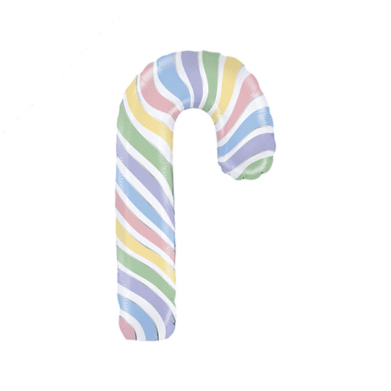 Candy Cane Pastel Foil Balloon (14