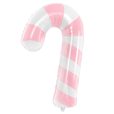 Candy Cane Pink Foil Balloon (32