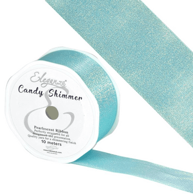 Candy Shimmer Metallic Ice Blue Ribbon 38mm x 10m (Eleganza) 1pc