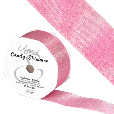 Candy Shimmer Metallic Sugar Pink Ribbon 38mm x 10m (Eleganza) 1pc