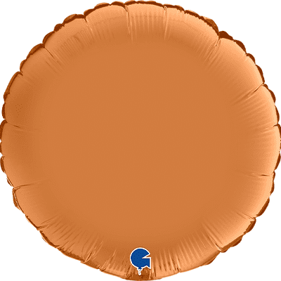 Caramel Satin Round Foil Balloon (18