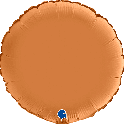 Caramel Satin Round Foil Balloon - 18