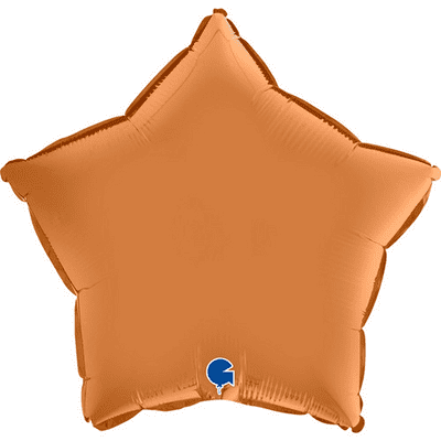 Caramel Satin Star Foil Balloon (18