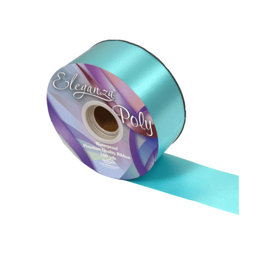 Caribbean Blue Poly Ribbon 50mm x  91m (Eleganza) 1pc