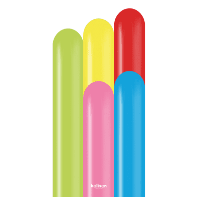 Carnival Mix 260Q Balloons - Kalisan Modelling Balloons 100pcs