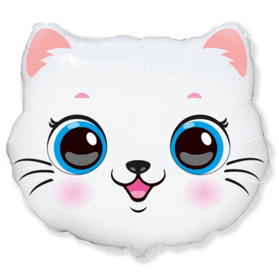 Flexmetal Cat Head Foil Balloon | Wholesale Balloons