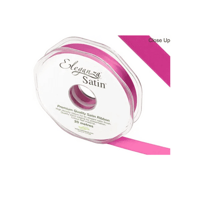 Cerise Double Faced Satin Ribbon 15mm x 20m (Eleganza) 1pc