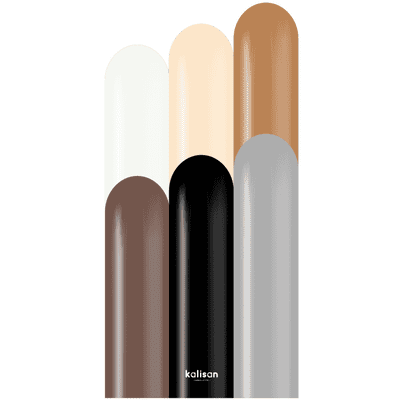 Character Mix 260Q Balloons - Kalisan Modelling Balloons 100pcs