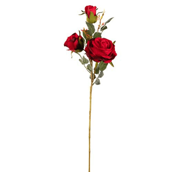 Red  Charlotte Rose Spray 81cm | Eleganza Artificial Flowers