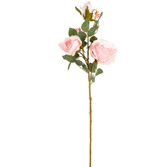 Soft Pink Charlotte Rose Spray 81cm | Eleganza Artificial Flowers
