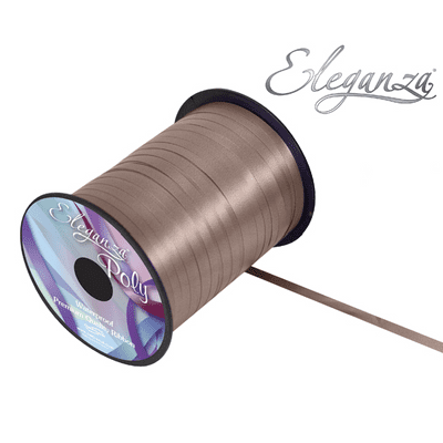Chocolate Ribbon for Balloons (Eleganza 500 yards x 5mm) 1pc