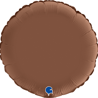 Chocolate Satin Round Foil Balloon (18