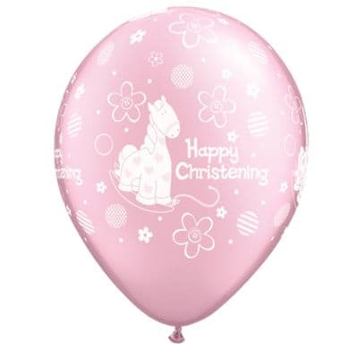 Christening Pony (Pink) - 11 Inch Balloons 25pcs