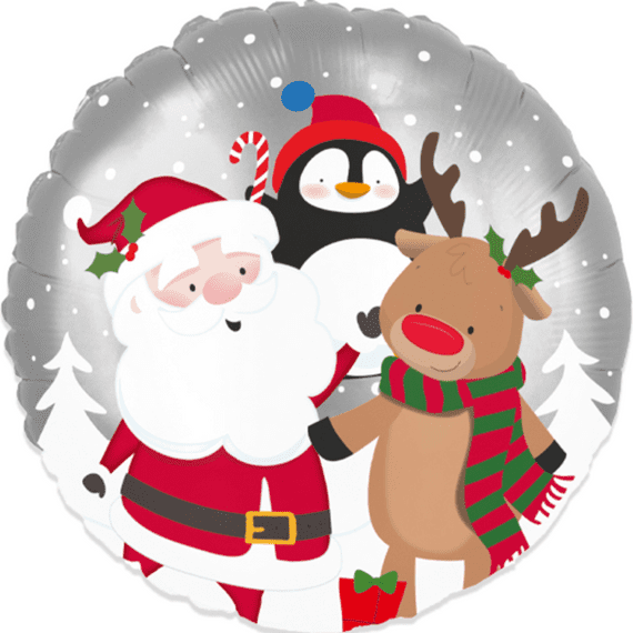 Christmas Foil Balloons | Christmas Friends  Foil Balloon