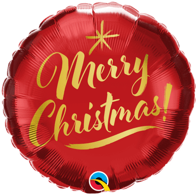 Christmas Gold Script Foil Balloon (9