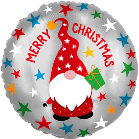 Christmas Foil Balloons | Christmas Gonk  | Free Delivery