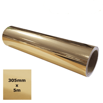 Chrome Vinyl - Metallic Gold 5m roll - Ritrama 305mm