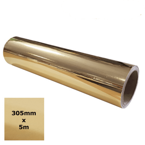 Chrome Vinyl - Metallic Gold 5m roll - Ritrama 305mm