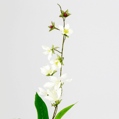 Clematis Spray (White) 78cm (Eleganza) 1pc