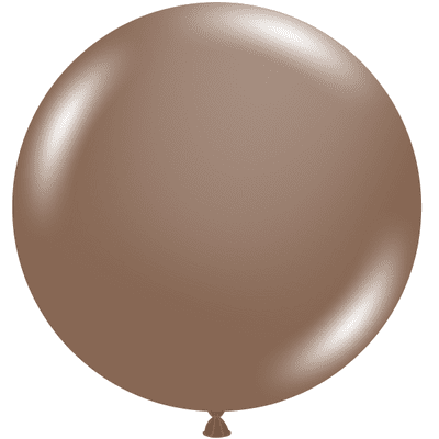 Cocoa Brown 17 inch Balloons - Tuftex 17