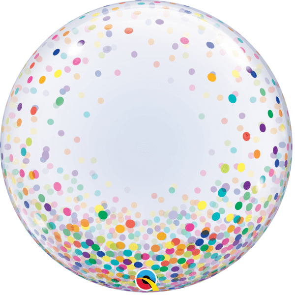 Colourful Confetti Dots Bubble Balloon | Free Delivery Available