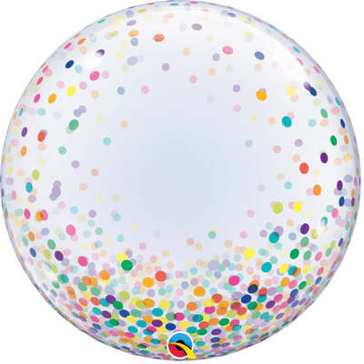Colourful Confetti Dots Bubble Balloon (24