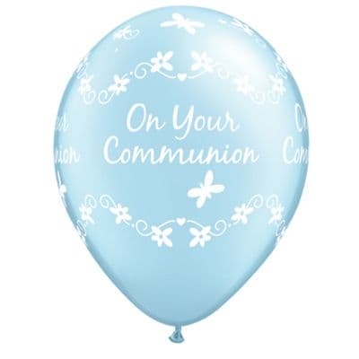 Communion Butterflies (Blue) - 11 Inch Balloons 6pcs