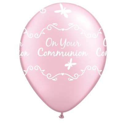 Communion Butterflies (Pink) - 11 Inch Balloons 25pcs