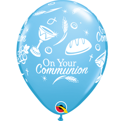 Communion Symbols (Blue) - 11 Inch Balloons 6pcs