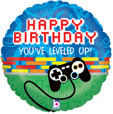 Controller Birthday Foil Balloon (18
