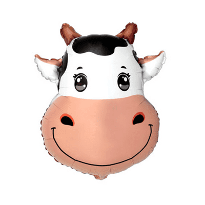 Cow Head Large Foil Balloon 1pc (Flexmetal 24