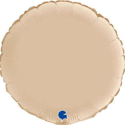 Cream Satin Round Foil Balloon (18
