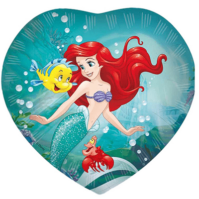Curious Ariel Heart Foil Balloon (Procos 18